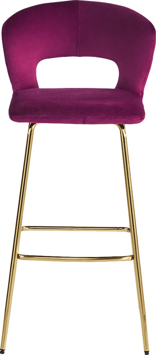 Alastor Burgundy Cut Out Barstool - Thumbnail - Image 2