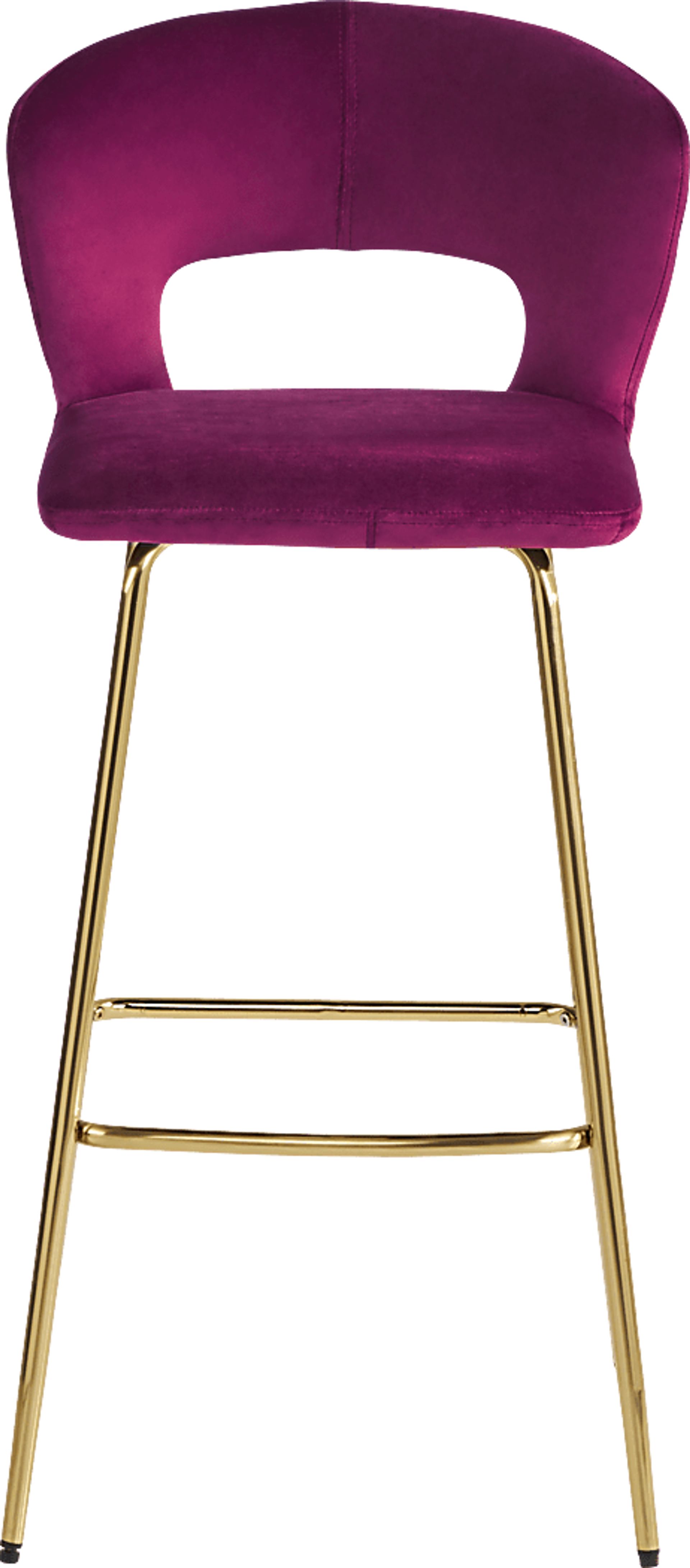 Alastor Burgundy Cut Out Barstool - Image 2
