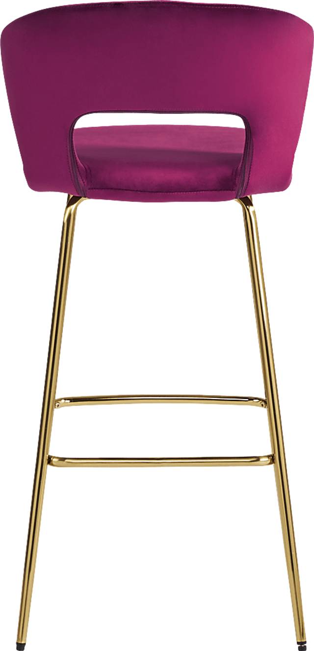 Alastor Burgundy Cut Out Barstool - Thumbnail - Image 3