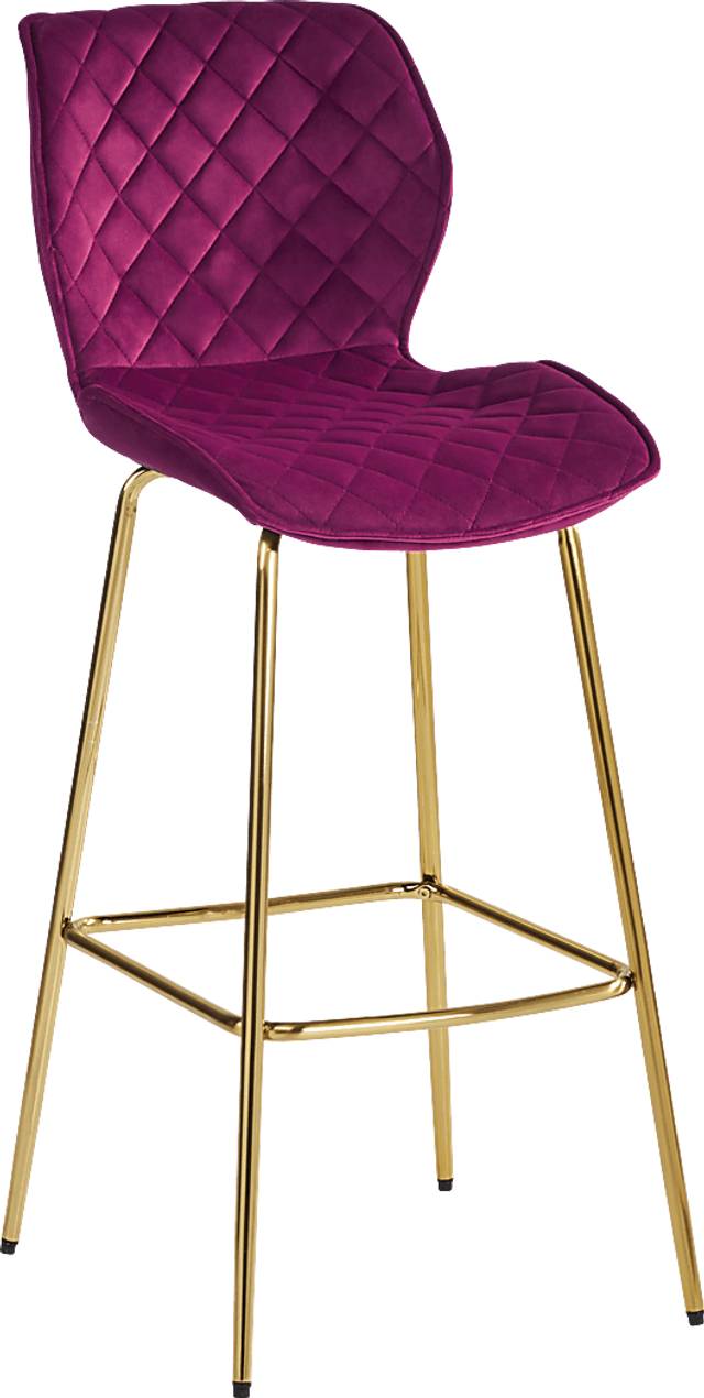 Alastor Burgundy Diamond Barstool - Thumbnail - Image 1