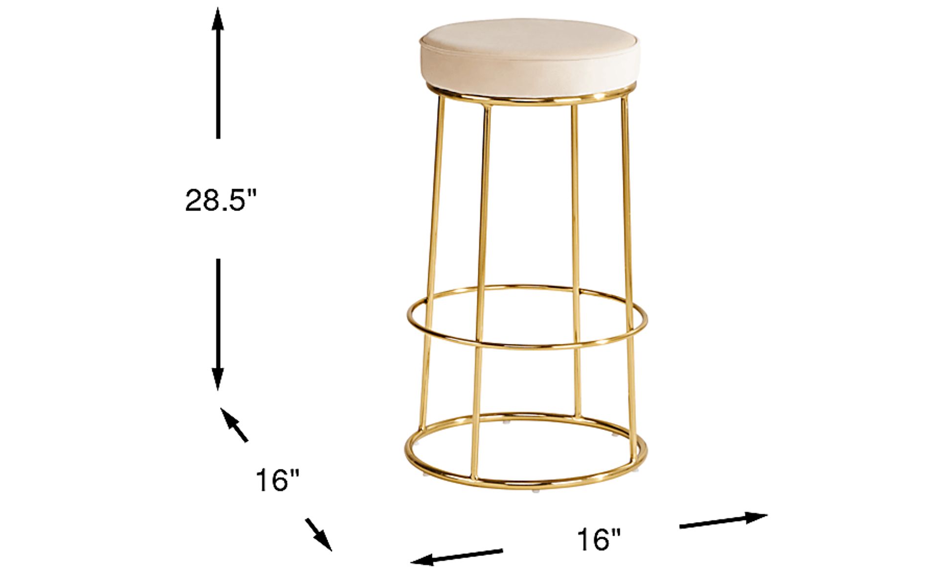 Dimension Image. Please refer to the Dimension Tab on this page for dimension details.