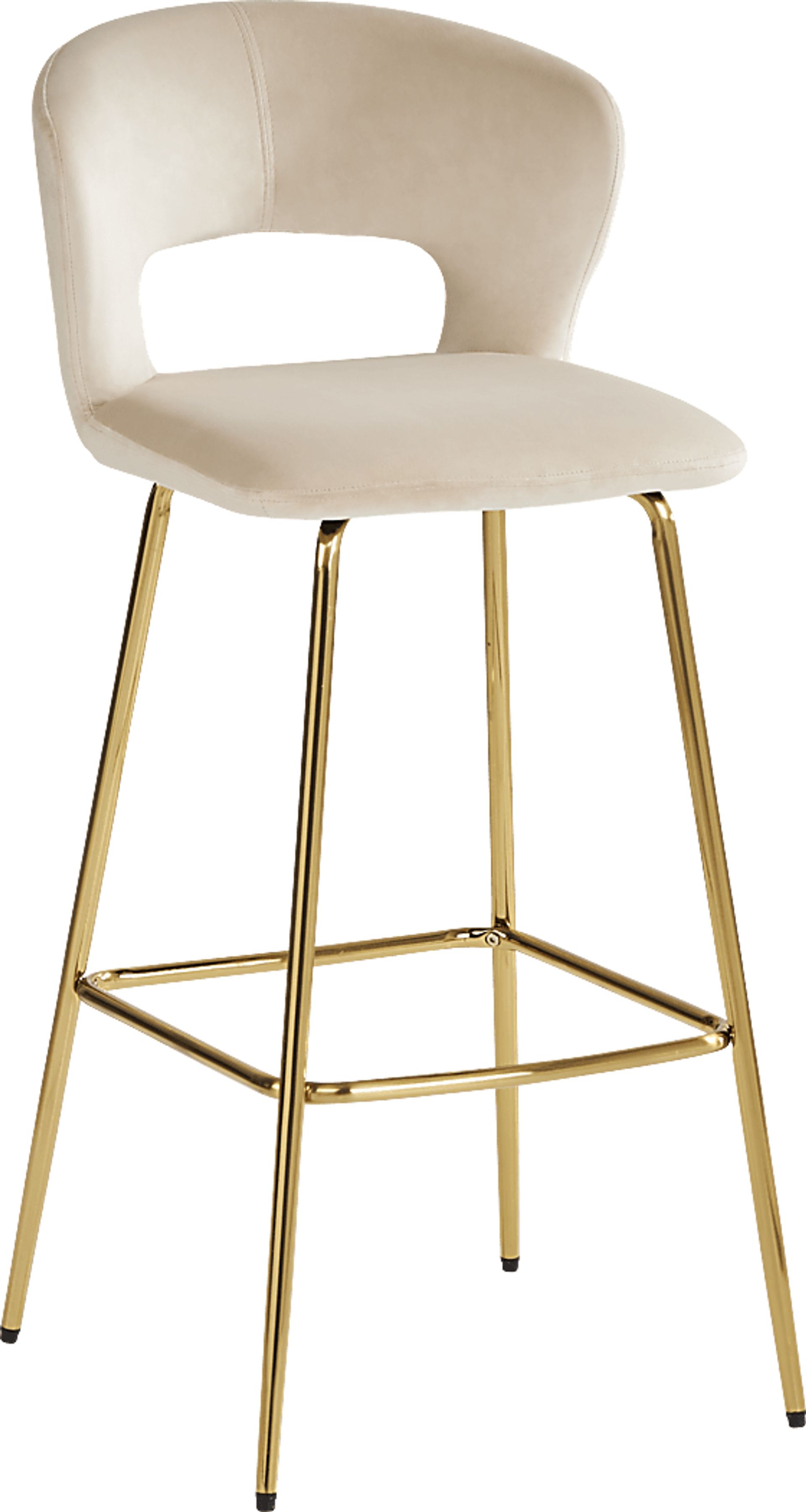 Alastor Khaki Cut Out Barstool - Image 1