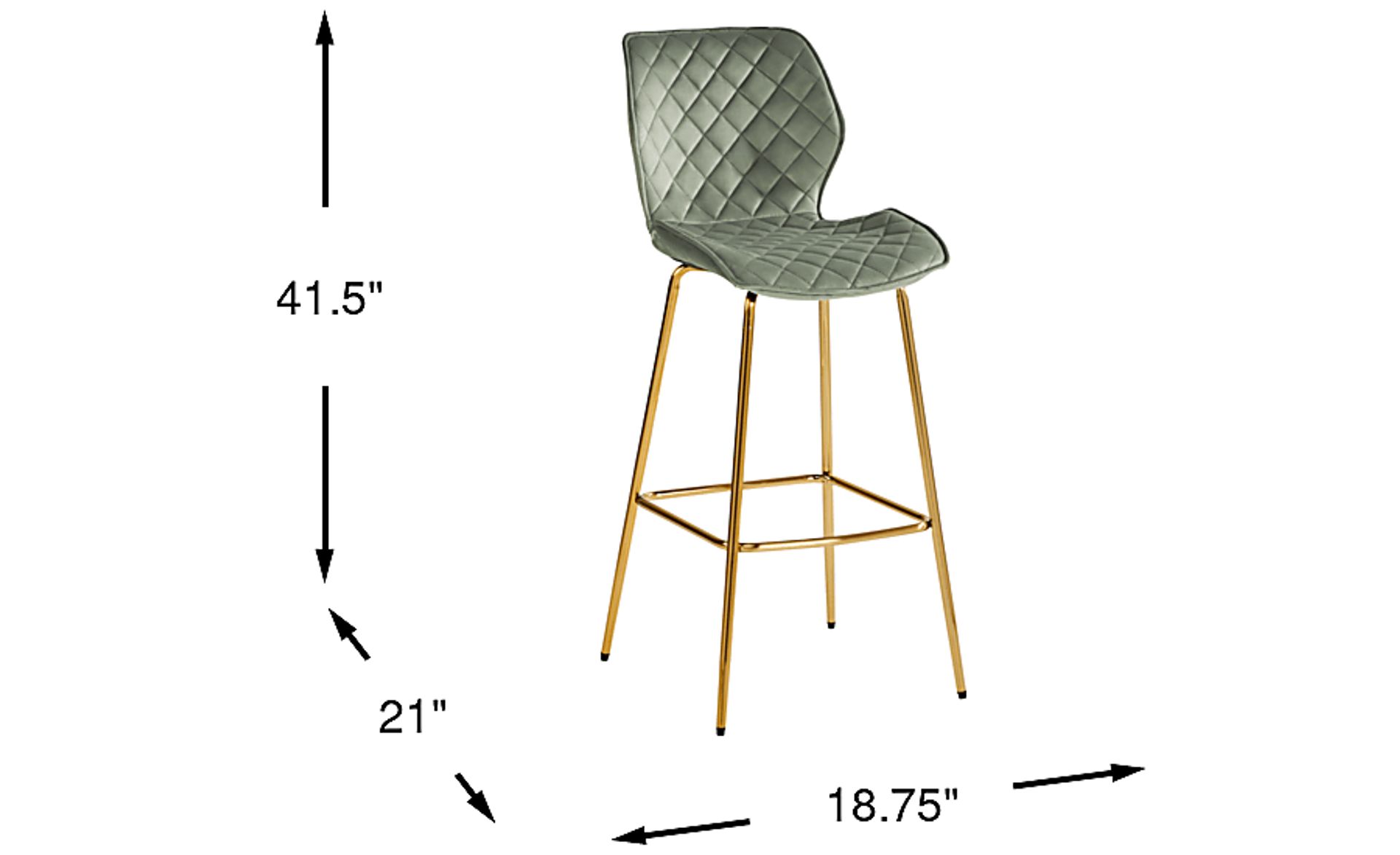 Dimension Image. Please refer to the Dimension Tab on this page for dimension details.