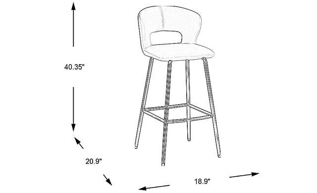 Dimension Image. Please refer to the Dimension Tab on this page for dimension details.