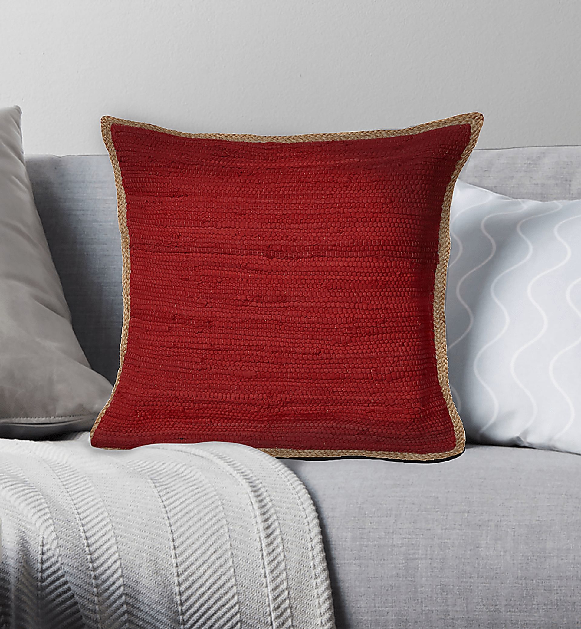Alayan Red Throw Pillow - Image 2