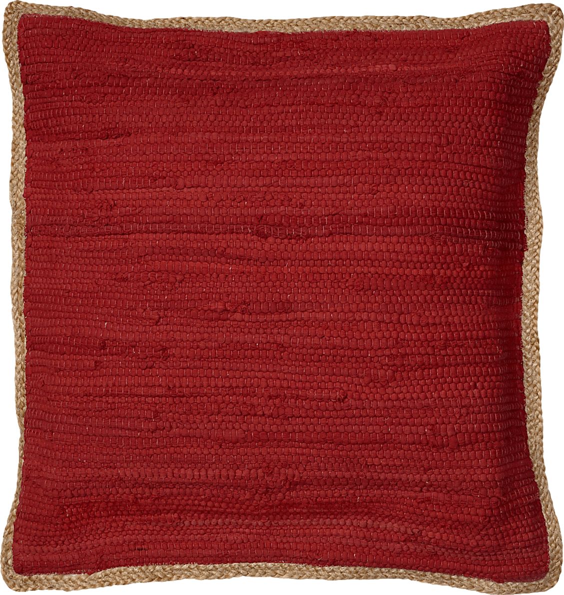 Alayan Red Cotton Fabric Throw Pillow Rooms To Go