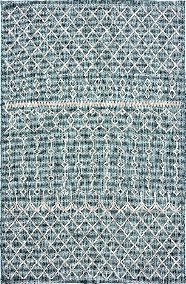 Alayna Gray 7'9 x 9'5 Indoor/Outdoor Rug - Thumbnail - Image 1