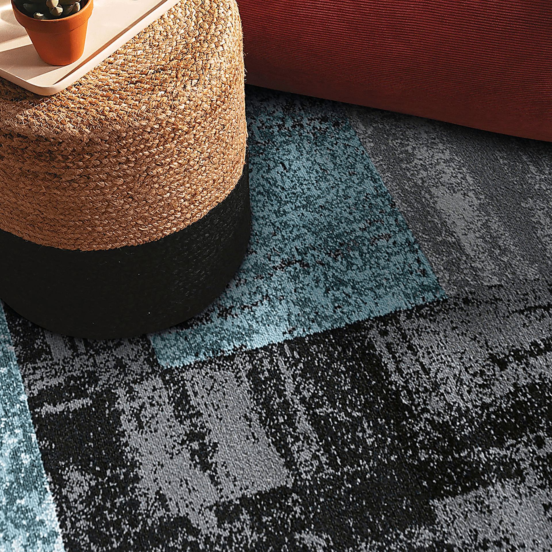 Alayno Teal 5'3 x 7'3 Rug - Image 6