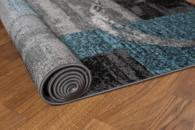 Alayno Teal 7'10 x 10'2 Rug - Thumbnail - Image 8