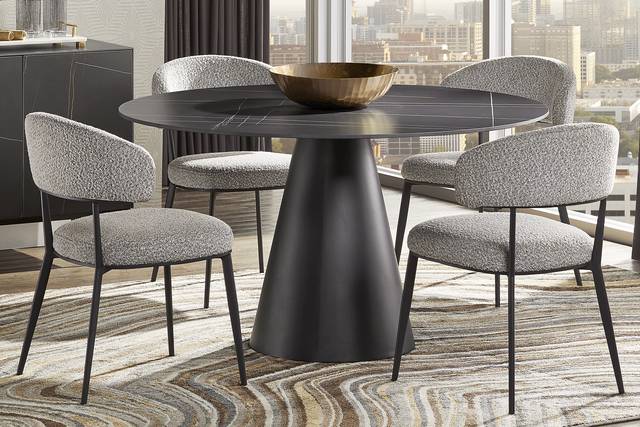 Alba Station Black Dining Table - Thumbnail - Image 2