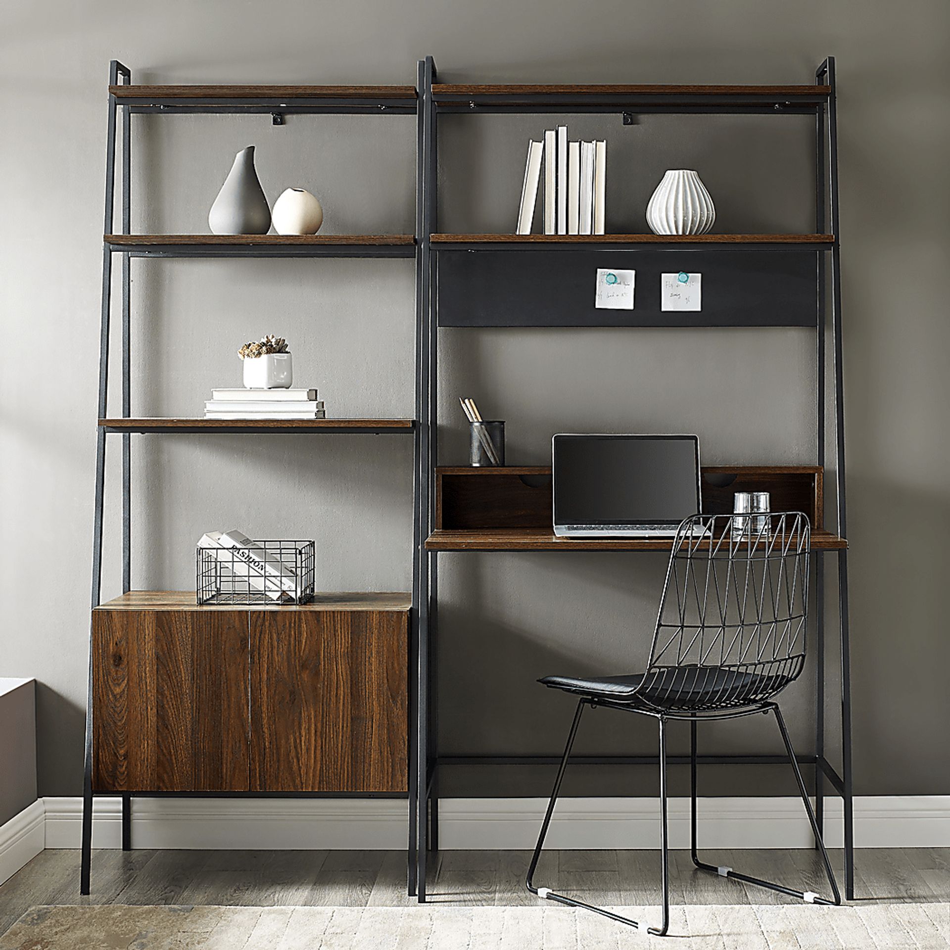 Albaneen Brown 2 Pc. Desk Set - Image 6
