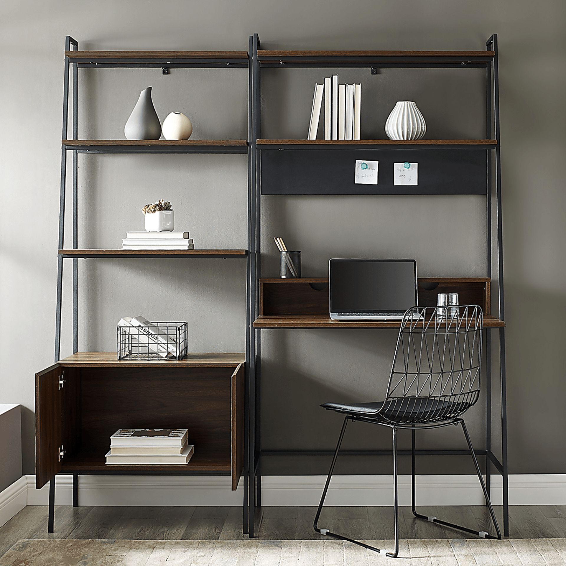 Albaneen Brown 2 Pc. Desk Set - Image 7