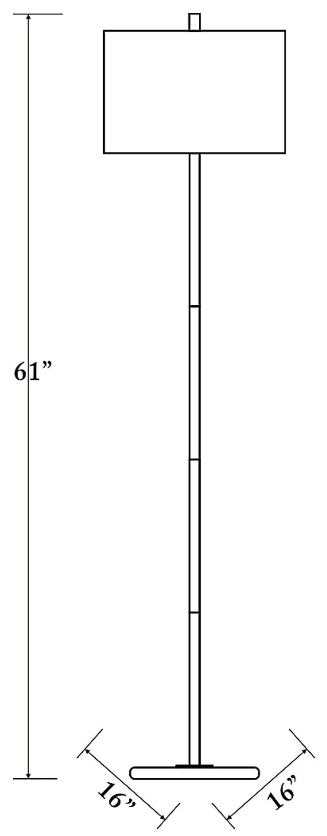 Albany Post Nickel Floor Lamp - Thumbnail - Image 8