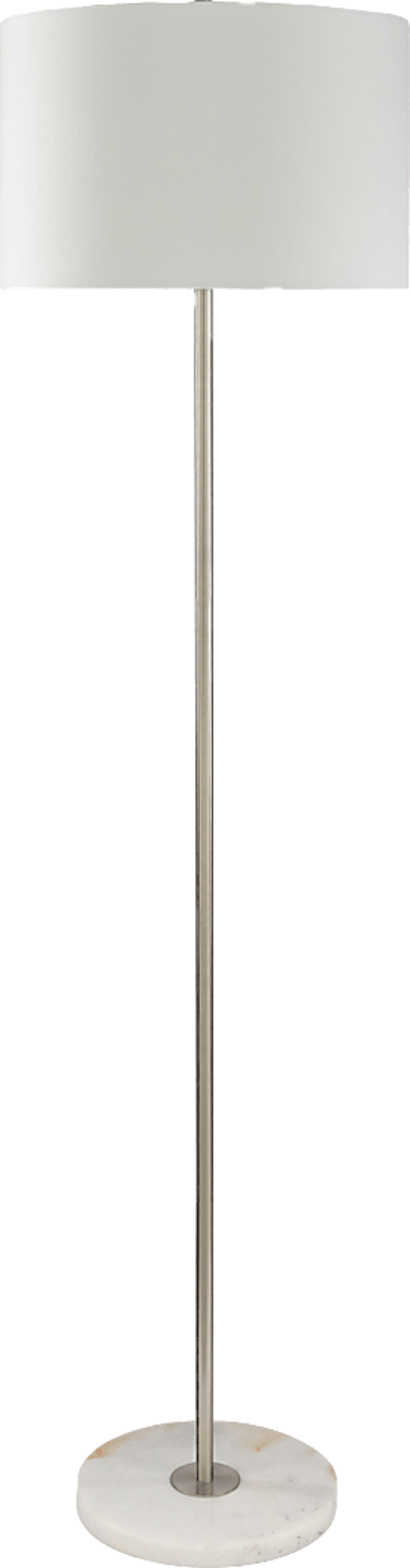 Albany Post Nickel Floor Lamp - Image 1