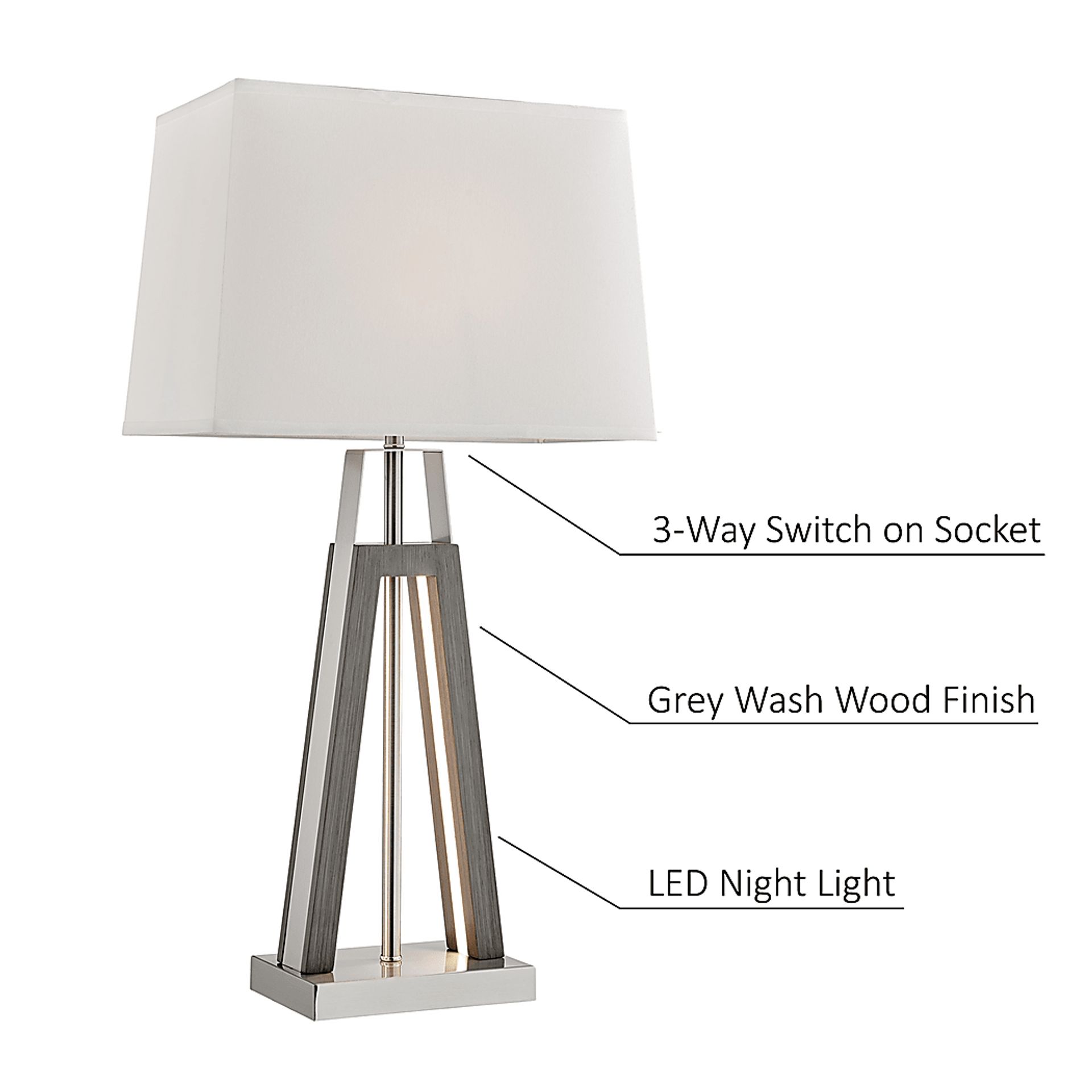 Albatross Point Gray Table Lamp - Image 4
