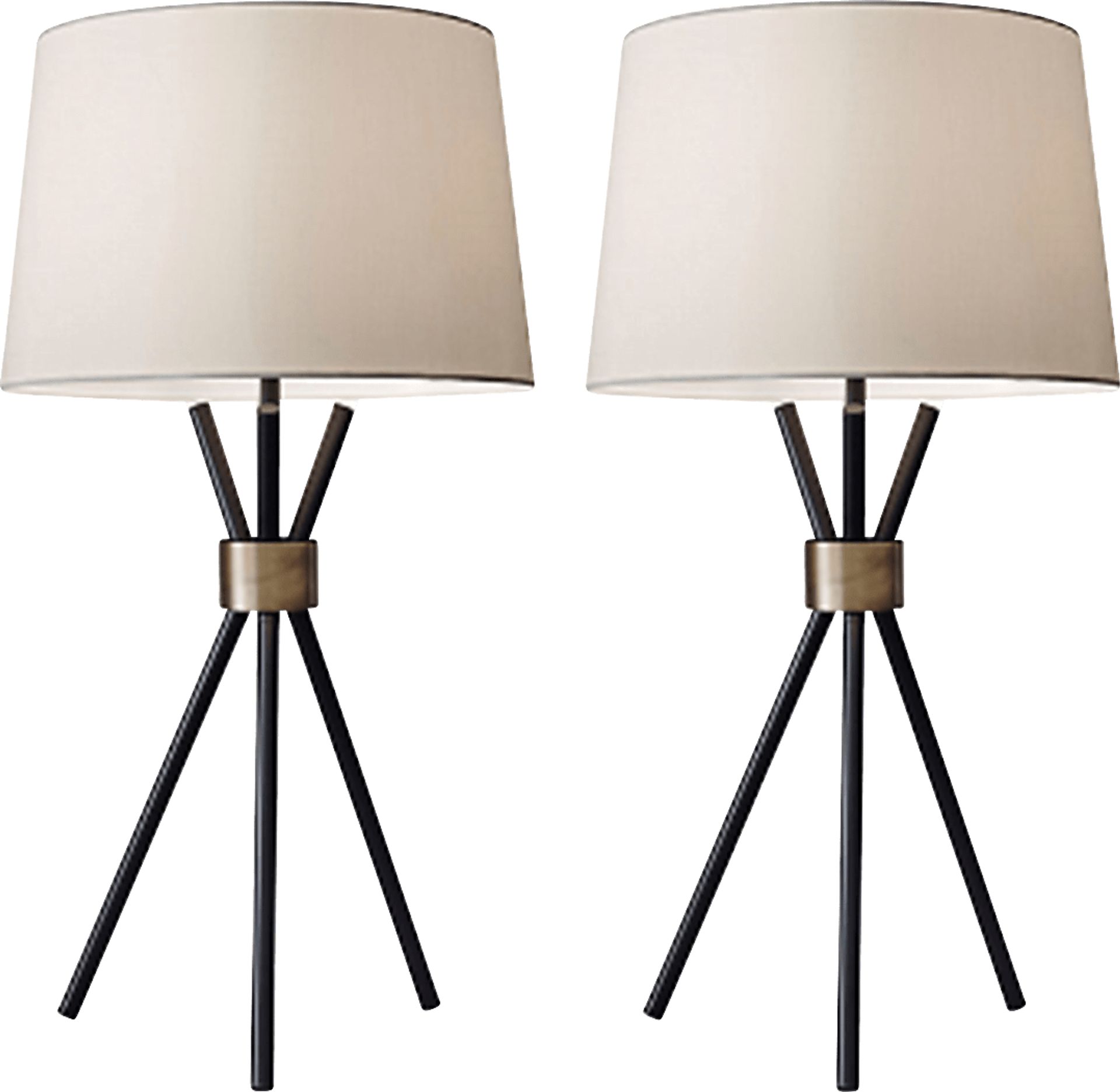 Albemarle Place Black Lamp Set of 2 - Image 1