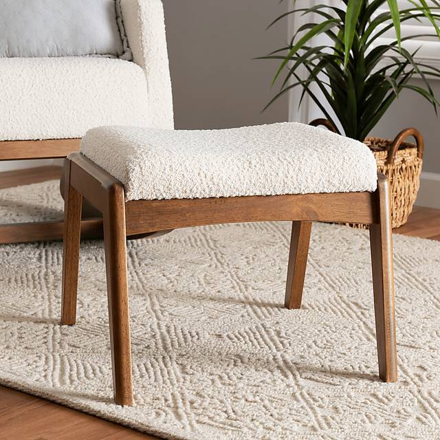 Alberan Off-White Ottoman - Thumbnail - Image 2
