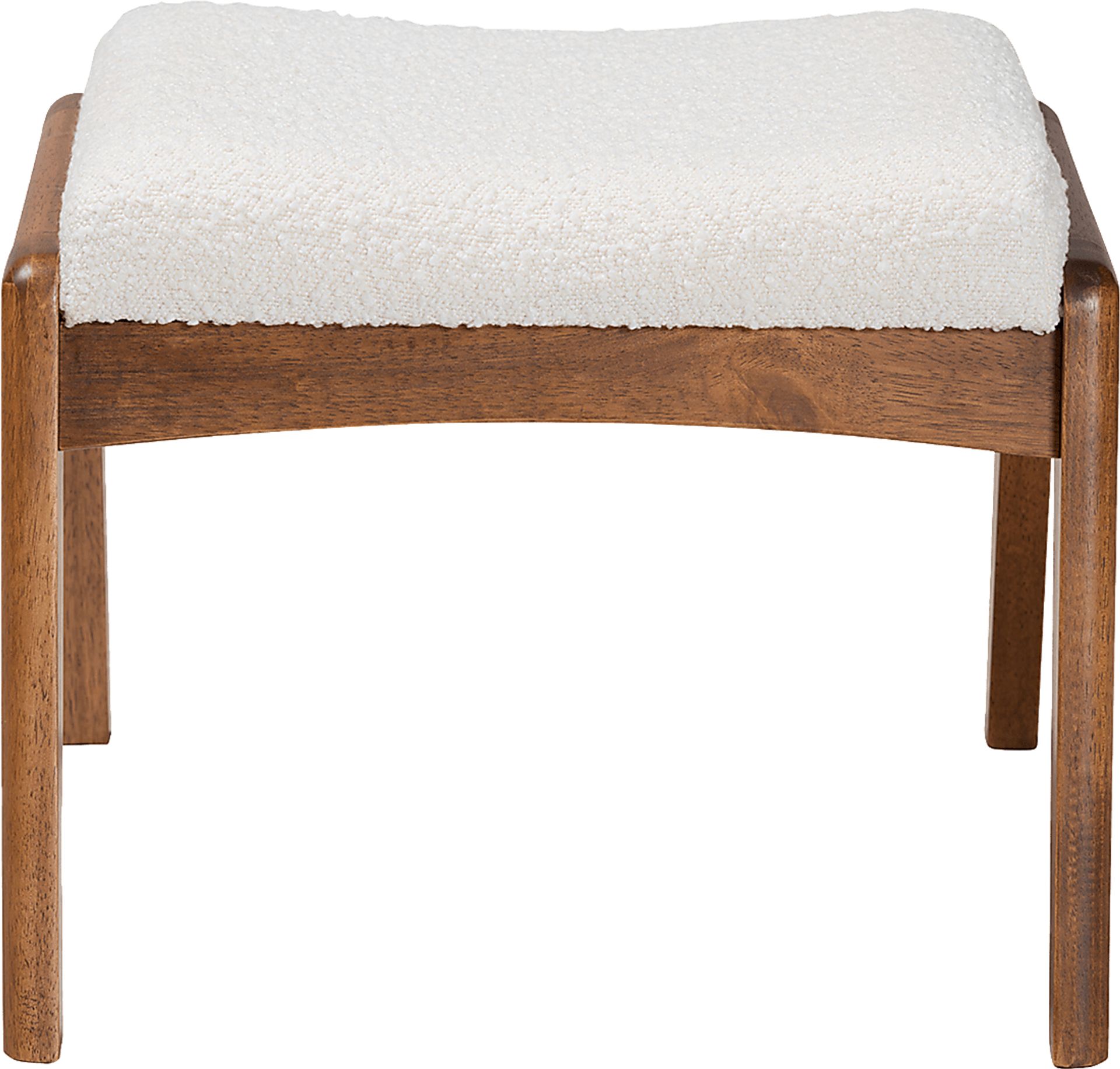 Alberan Off-White Ottoman - Image 4