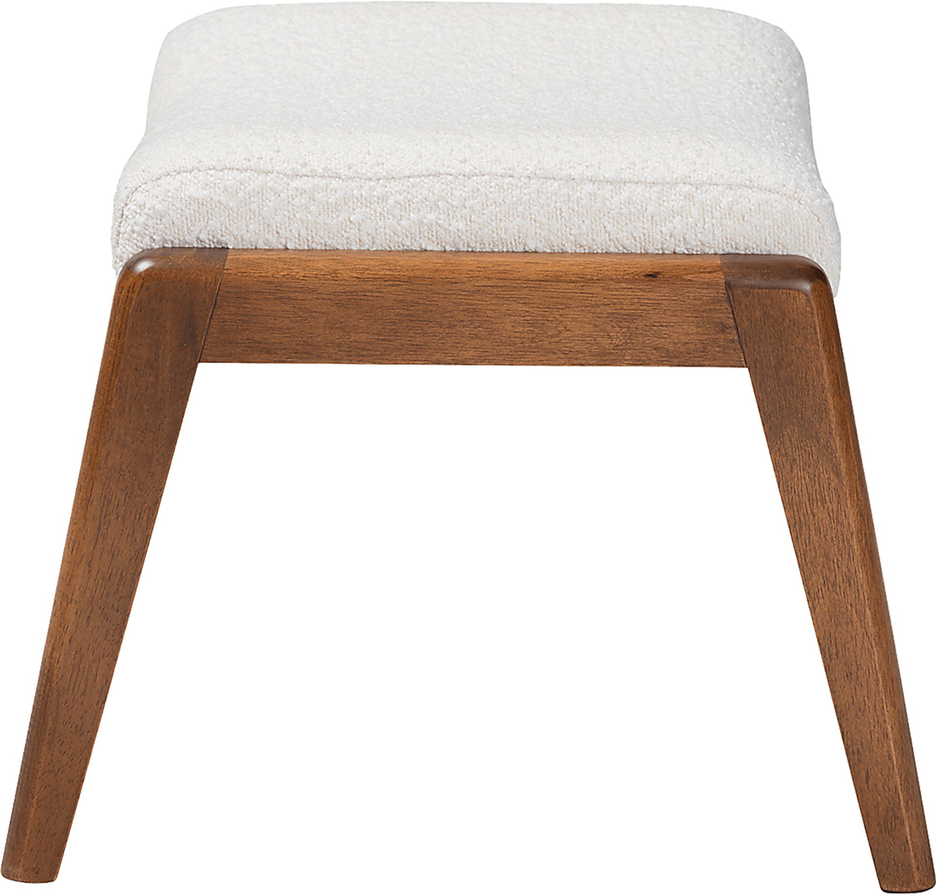 Alberan Off-White Ottoman - Image 5