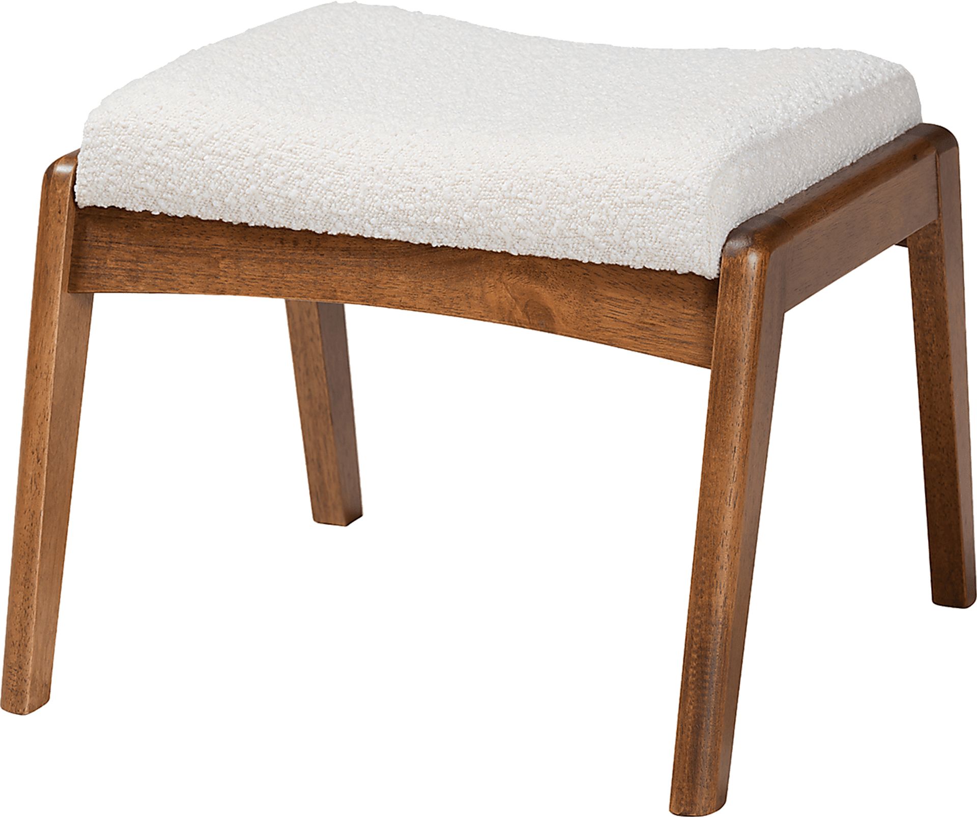 Alberan Off-White Ottoman - Image 1
