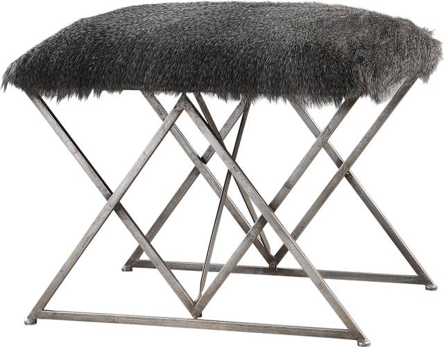 Albercorn Gray Accent Bench - Thumbnail - Image 2