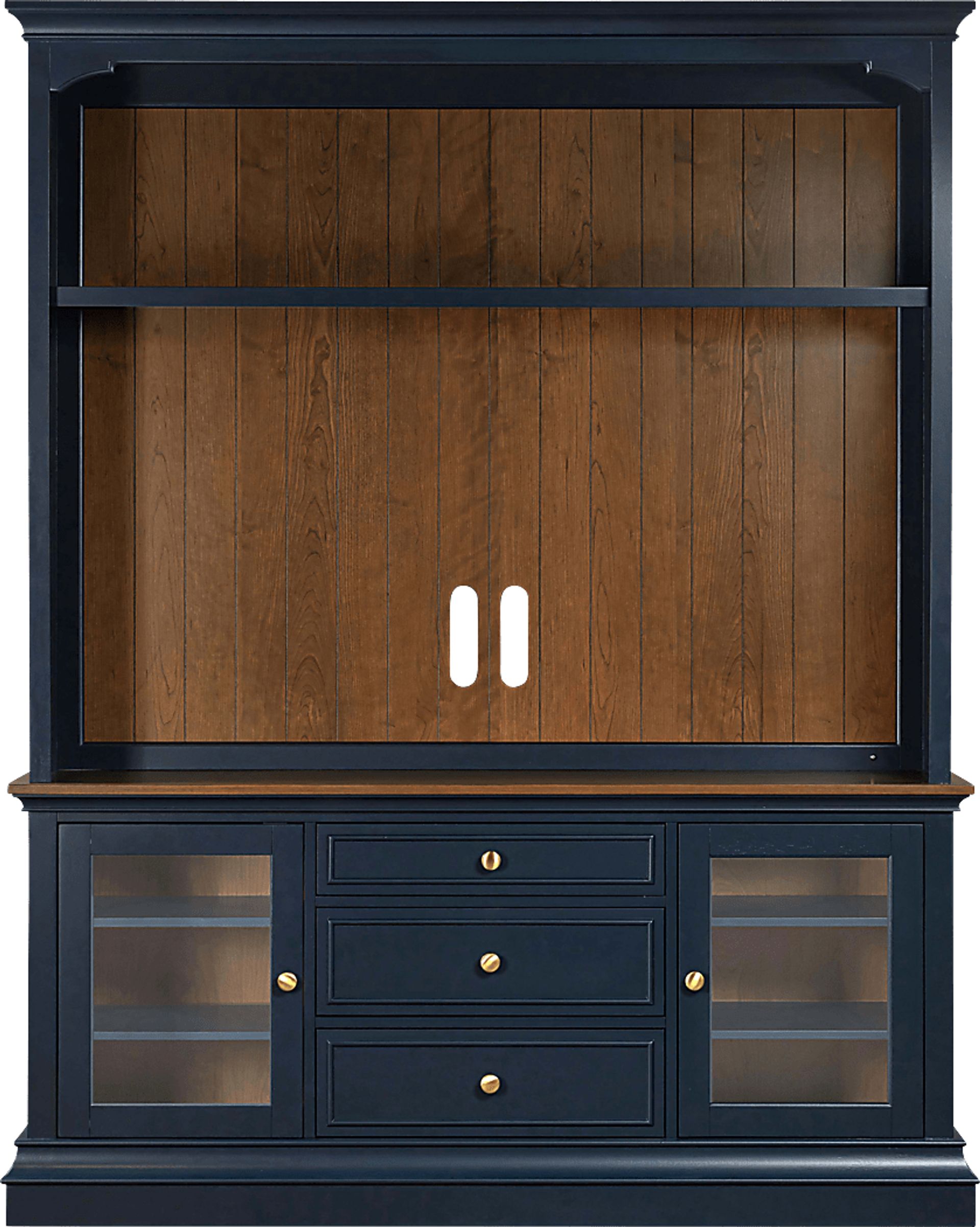 Albermarle Blue 2 Pc Wall Unit with 68.5 in. Console - Image 1