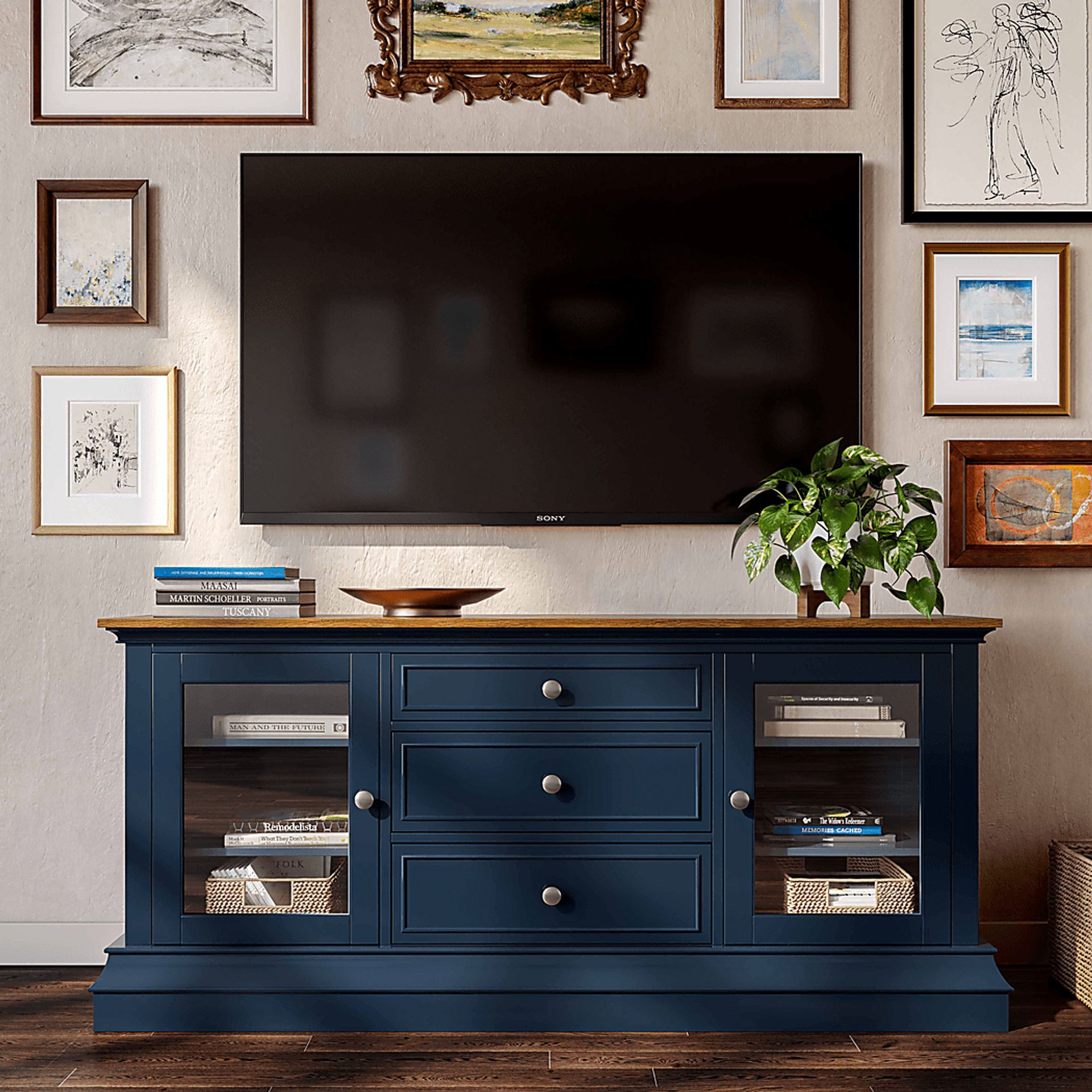Albermarle Blue 68.5 in. Console - Image 9