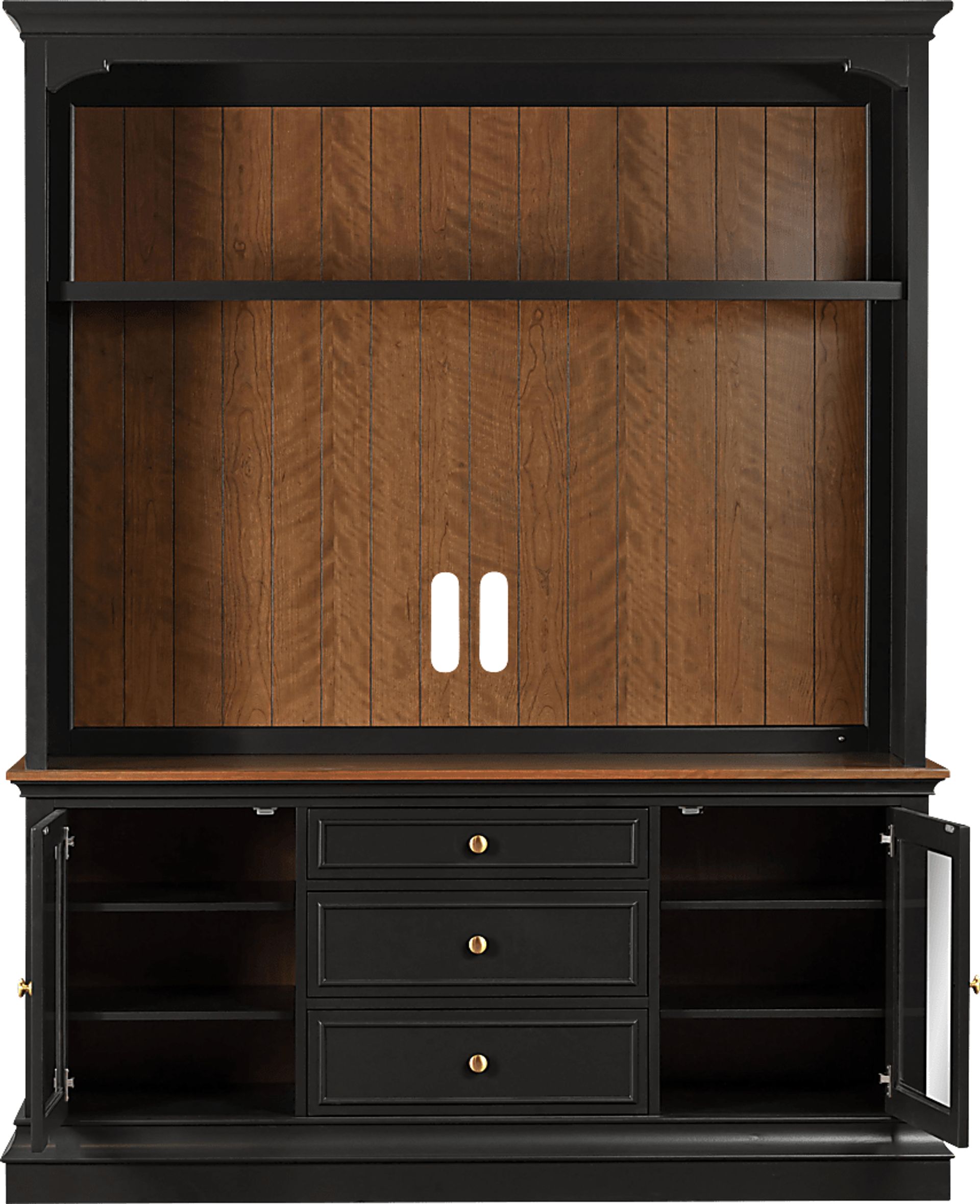 Albermarle Charcoal 2 Pc Wall Unit with 68.5 in. Console - Image 11