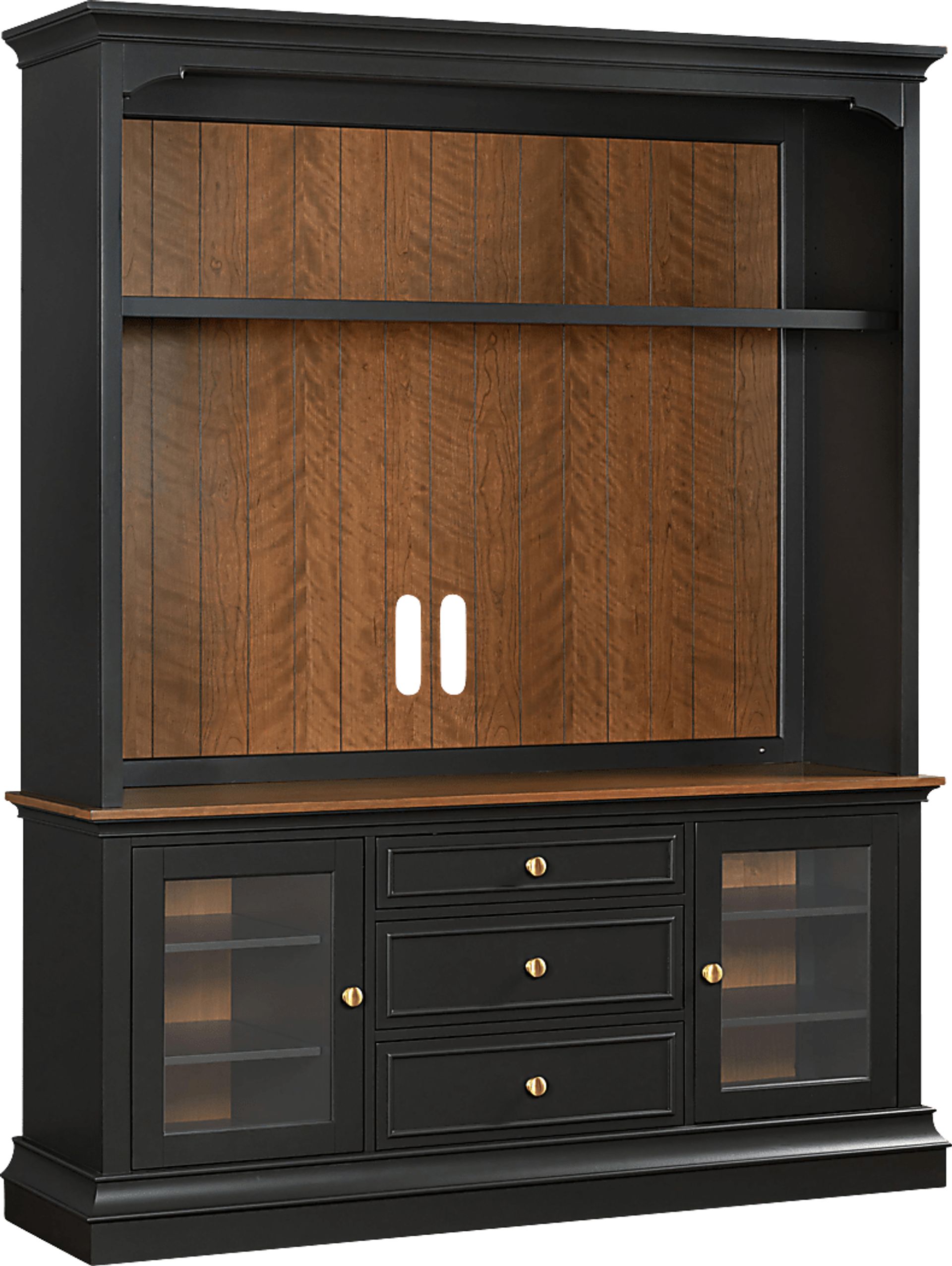 Albermarle Charcoal 2 Pc Wall Unit with 68.5 in. Console - Image 4