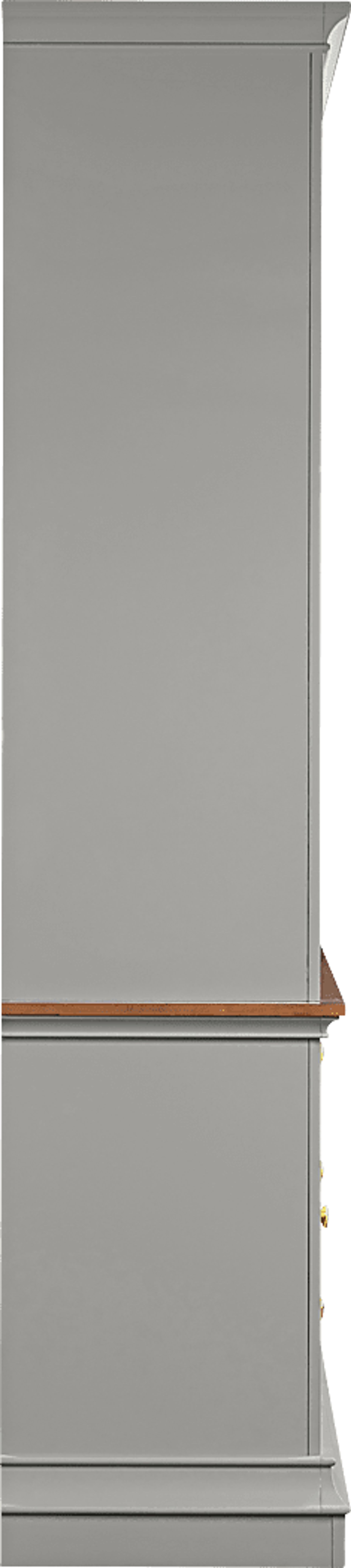 Albermarle Gray 2 Pc Wall Unit with 68.5 in. Console - Image 12