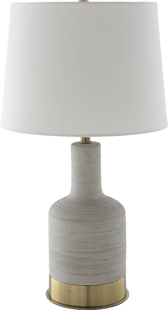 Albie Drive Gray Lamp - Thumbnail - Image 1