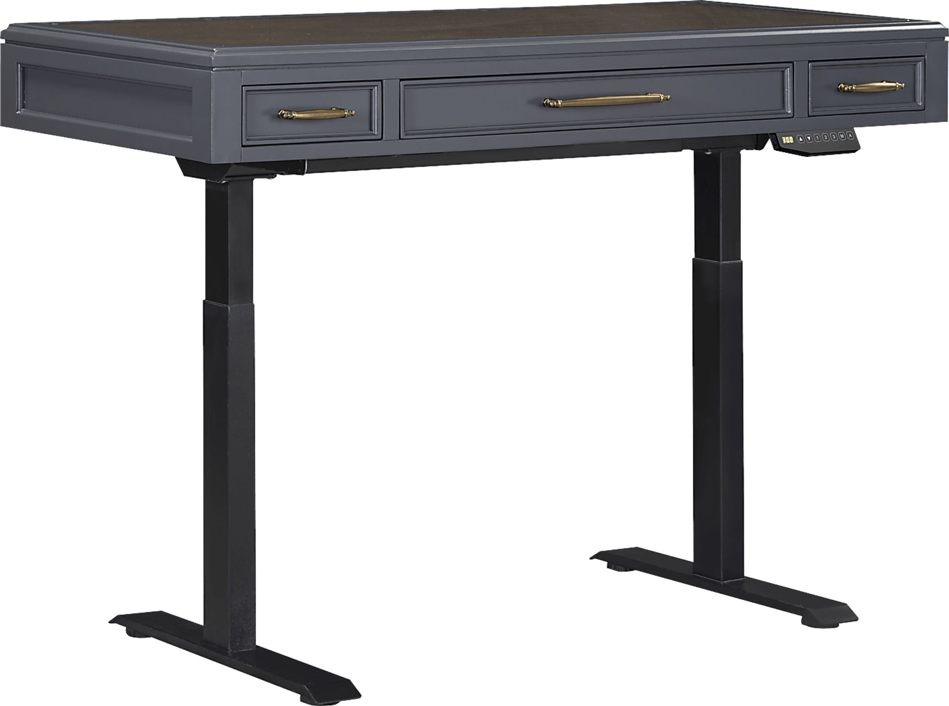 Albion Blue 2 Pc Adjustable Desk - Image 4