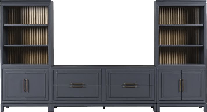 Albion Blue 3 Pc Wall Unit with 72 in. Console