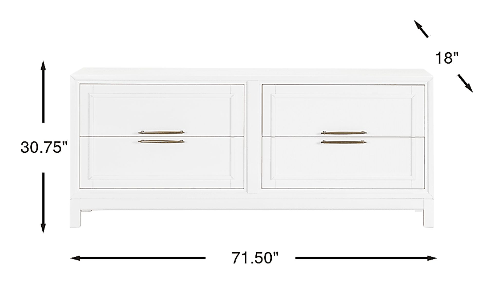 Dimension Image. Please refer to the Dimension Tab on this page for dimension details.