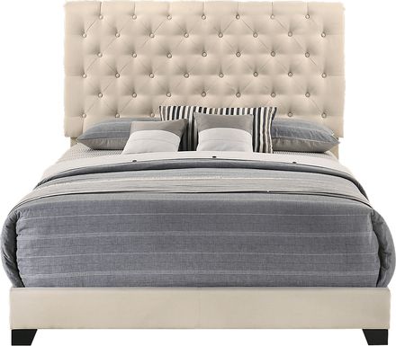 Albritt Beige 3 Pc King Upholstered Bed