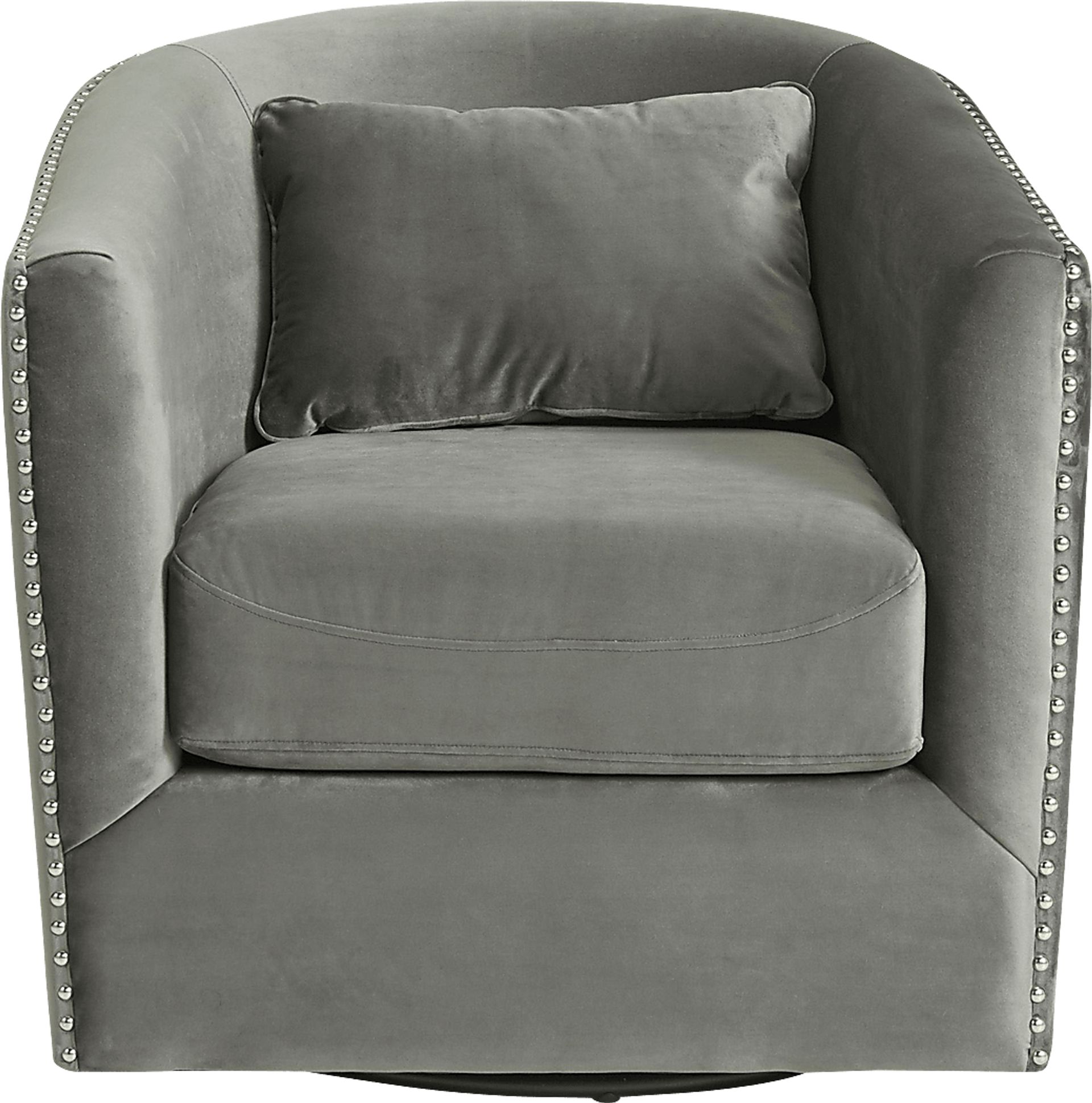 Albury Gray Swivel Chair - Image 2