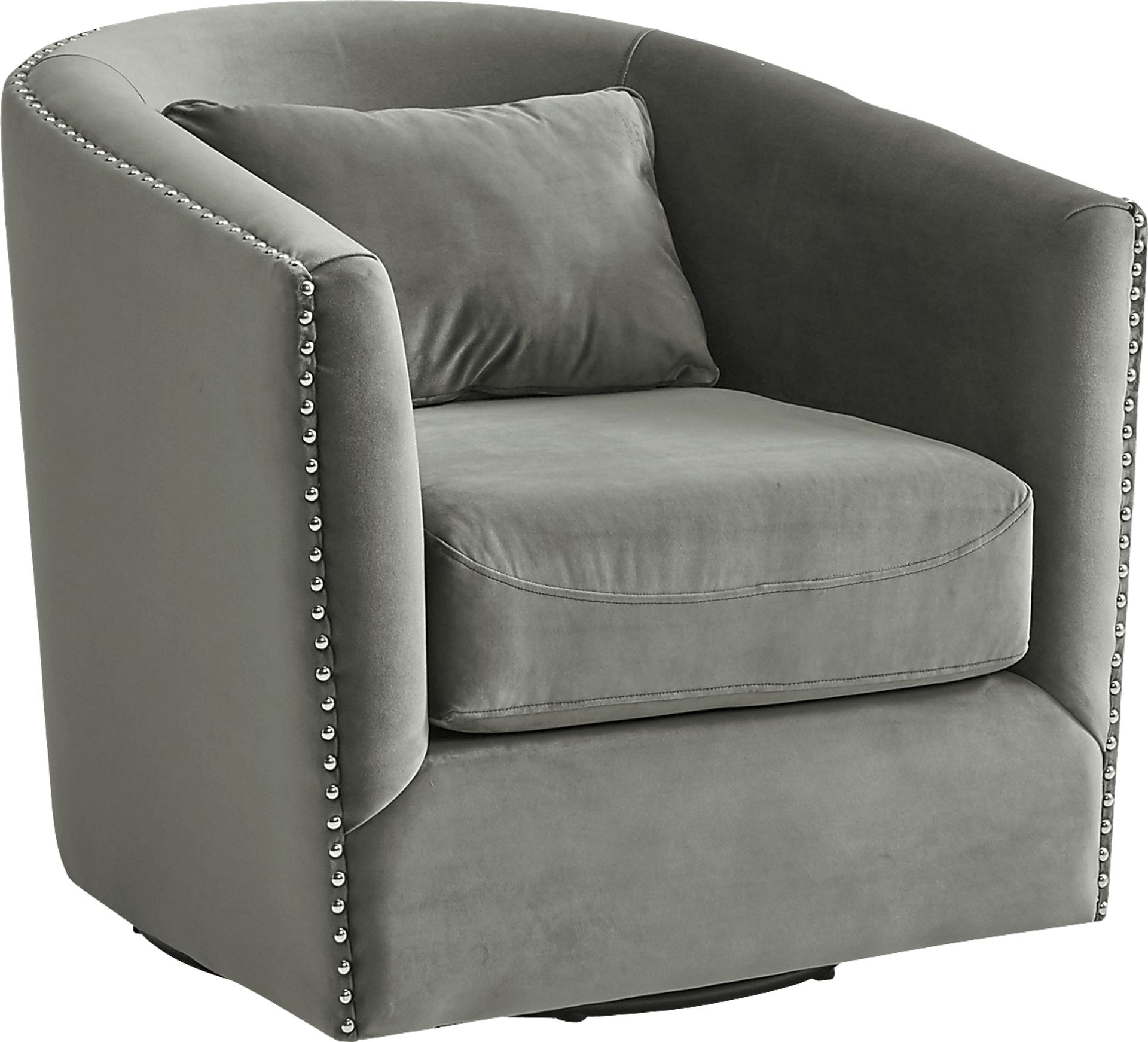 Albury Gray Swivel Chair - Image 1
