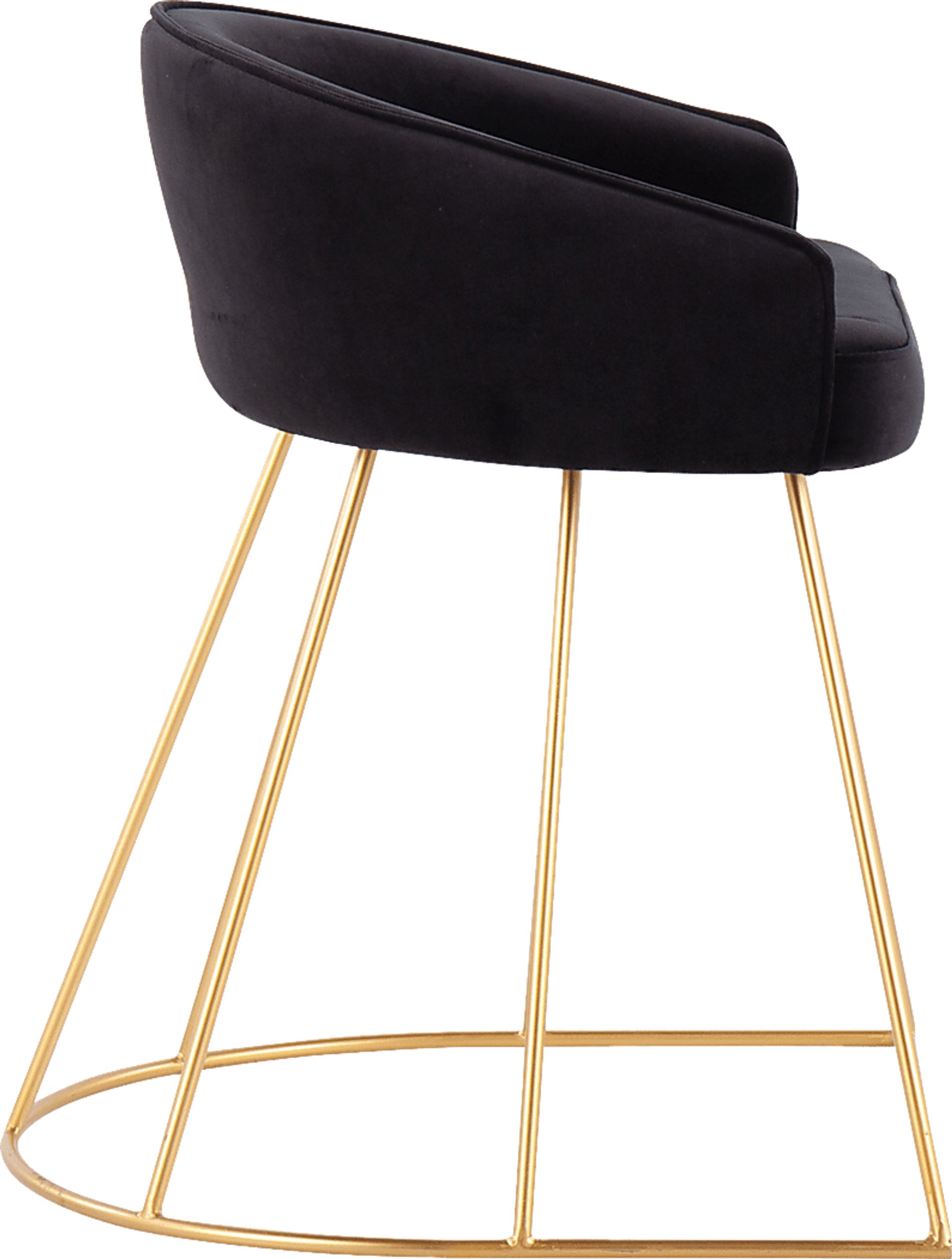 Alcanza Black Vanity Stool - Image 2