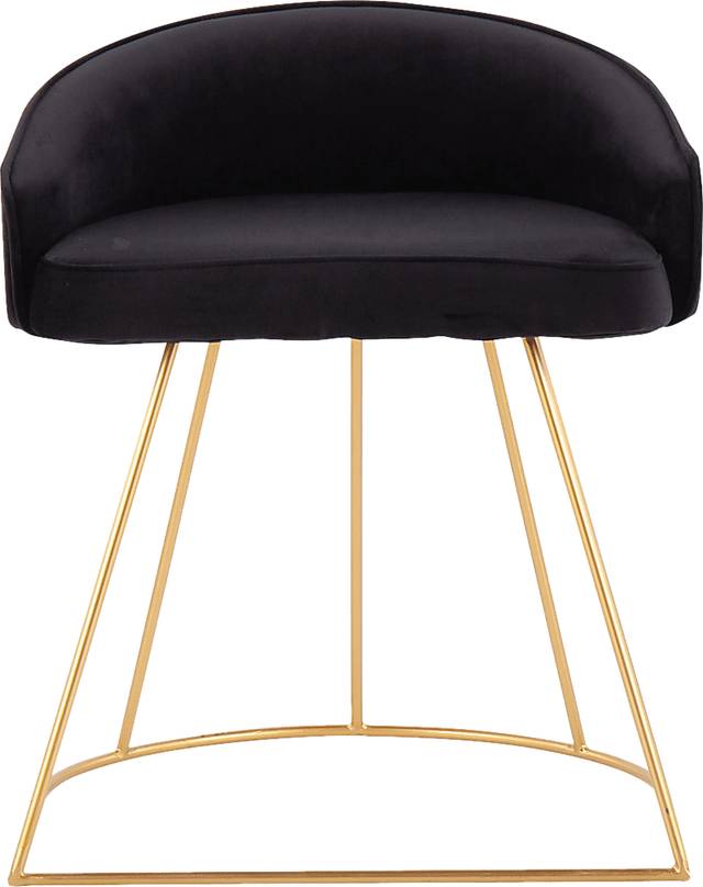 Alcanza Black Vanity Stool - Thumbnail - Image 5