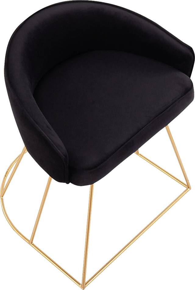 Alcanza Black Vanity Stool - Thumbnail - Image 6