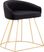 Alcanza Black Vanity Stool
