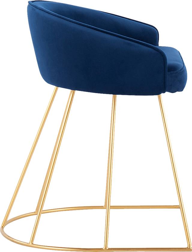 Alcanza Blue Vanity Stool - Thumbnail - Image 2