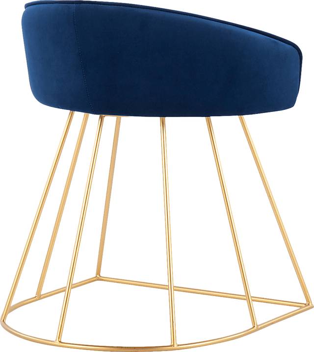 Alcanza Blue Vanity Stool - Thumbnail - Image 3