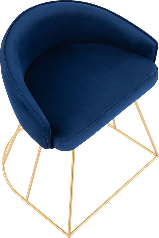 Alcanza Blue Vanity Stool - Thumbnail - Image 6