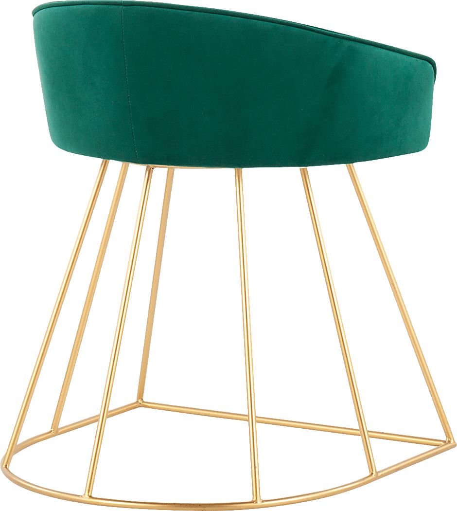 Alcanza Green Vanity Stool