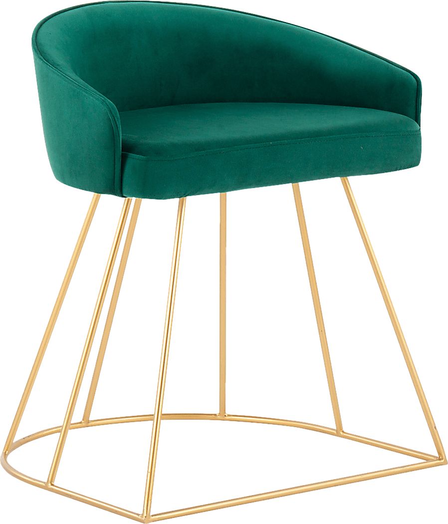 Alcanza Green Vanity Stool