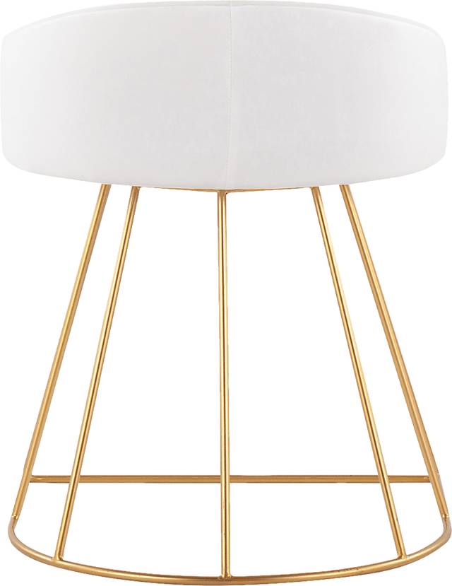 Alcanza White Vanity Stool - Thumbnail - Image 4