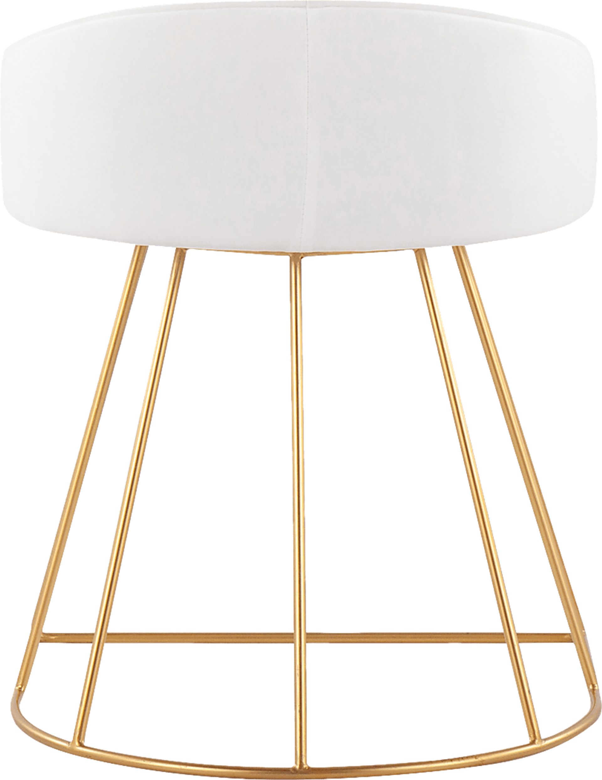 Alcanza White Vanity Stool - Image 4