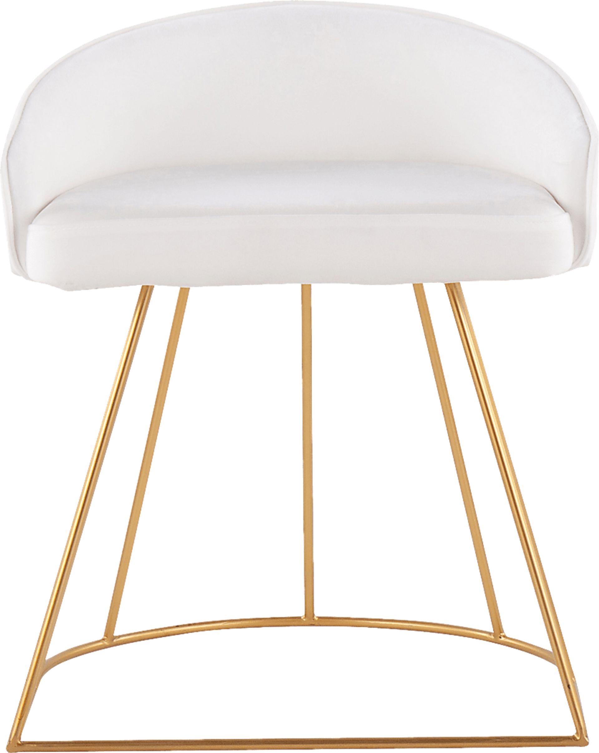 Alcanza White Vanity Stool - Image 5