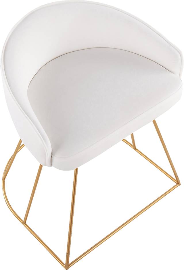 Alcanza White Vanity Stool - Thumbnail - Image 6